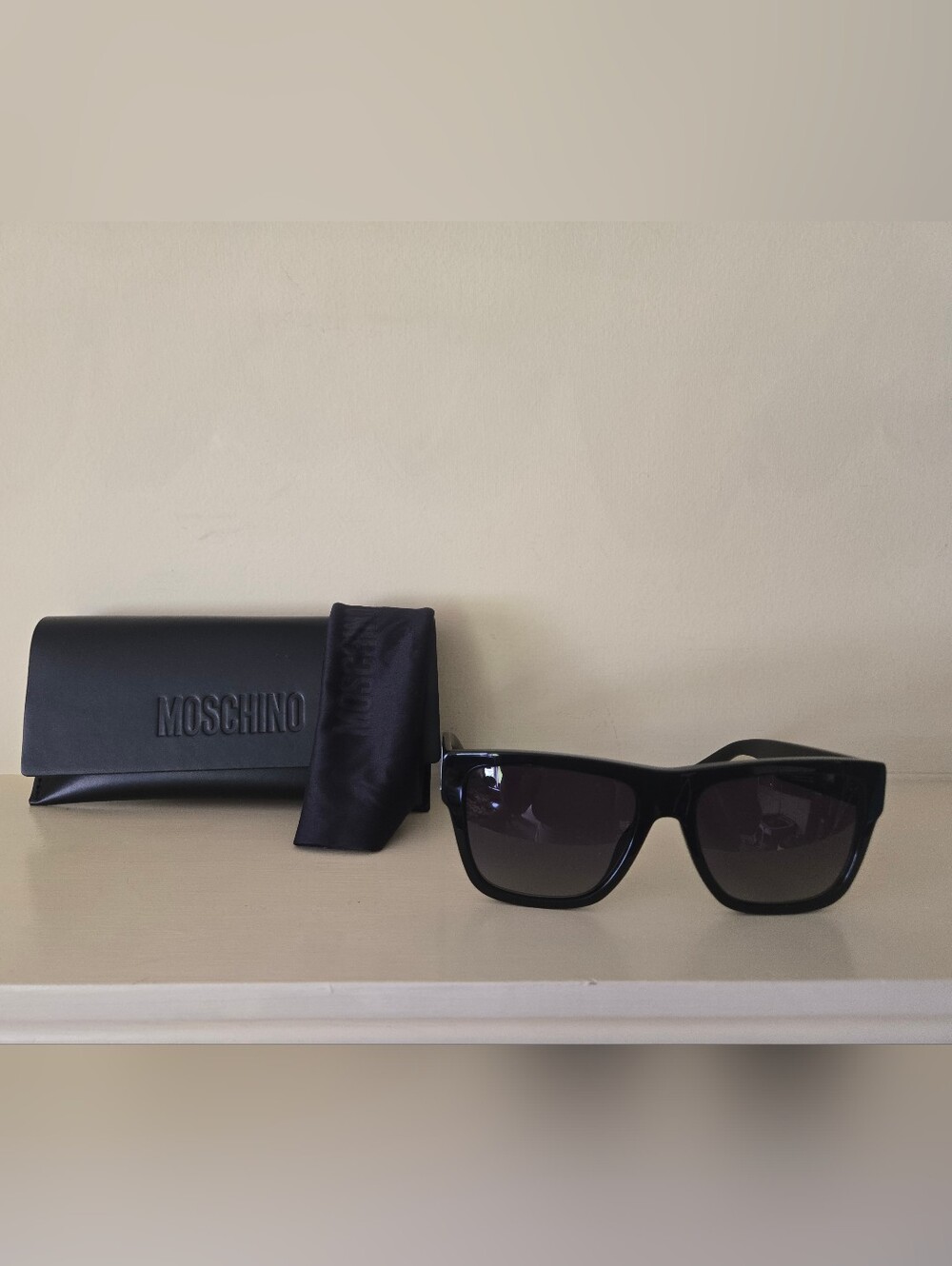 MOSCHINO MOS167-8079O Sunglasses Frame Men's 57-17-145 Black And white